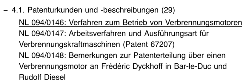 Screenshot shows signatures of the respective data records.