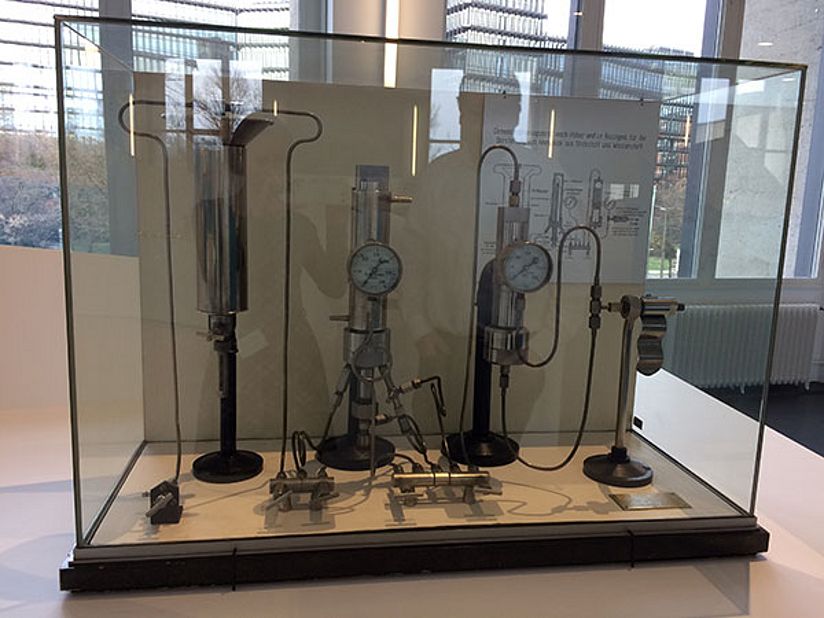 Haber-Bosch-Apparatur in der Sonderausstellung.